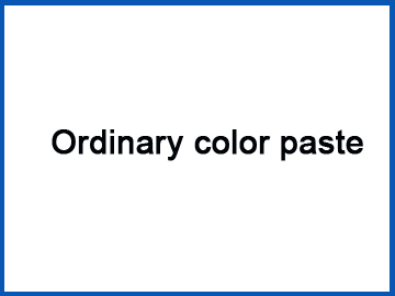 Ordinary color paste