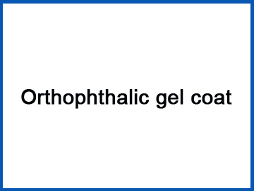 Orthophthalic gel coat