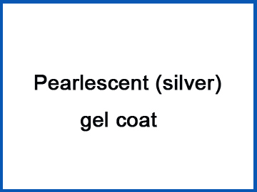 Pearlescent (silver) gel coat