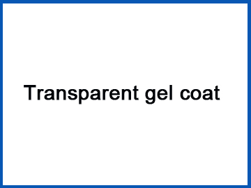 Transparent gel coat